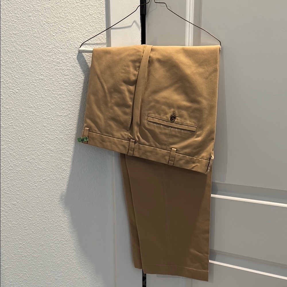 Brooks Brothers Tan Chinos Classic Cotton Blend